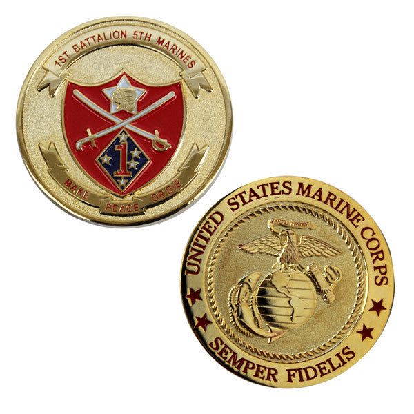 Coin Marine Corps 1st Battalion 5th Marines Vanguard Industries