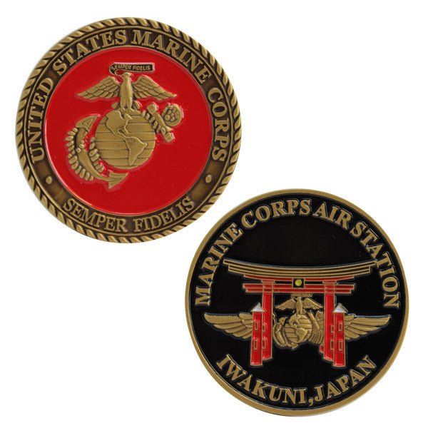 USMC Iwakuni Japan Coin Vanguard Industries