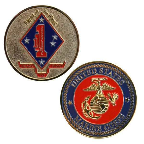 Coin Marine Corps 1st Battalion 1st Marines Vanguard Industries