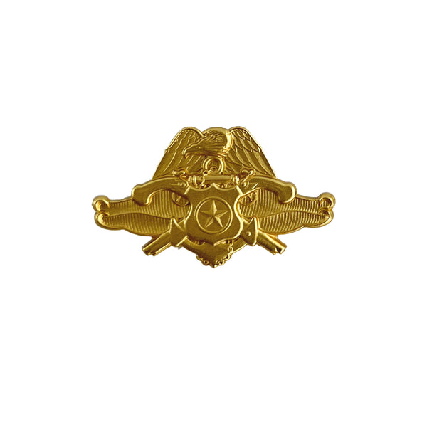 Navy Badge: 24K Gold Officer Security Forces Specialist - miniature si