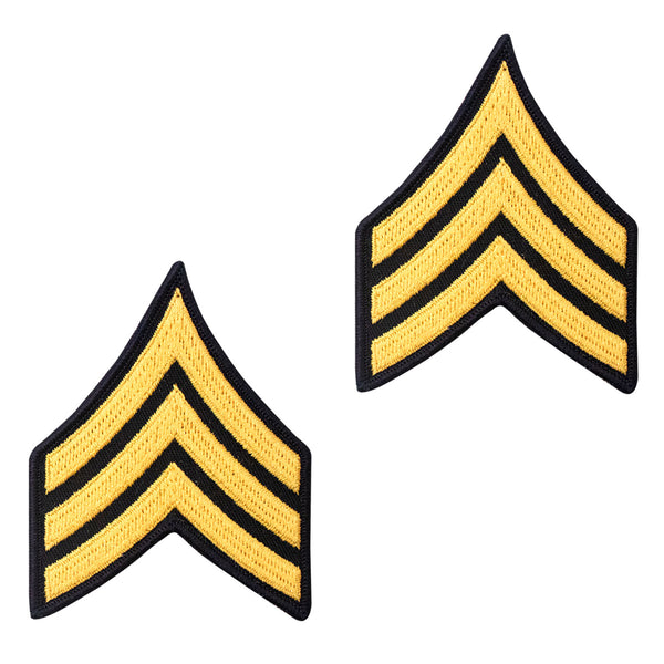 Army Female Private First Class Gold Chevron Embroidered on Blue – Vanguard  Industries