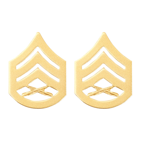 USMC Satin Gold Staff Sergeant Chevron Vanguard Industries