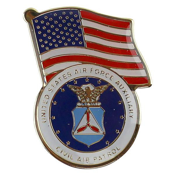 Civil Air Patrol CAP on US Flaged Lapel Pin – Vanguard Industries