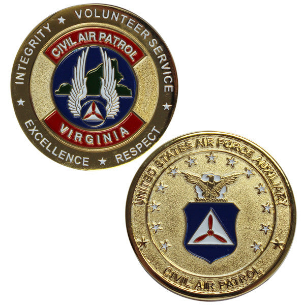 Civil Air Patrol Coin Virginia Wing Coin Vanguard Industries