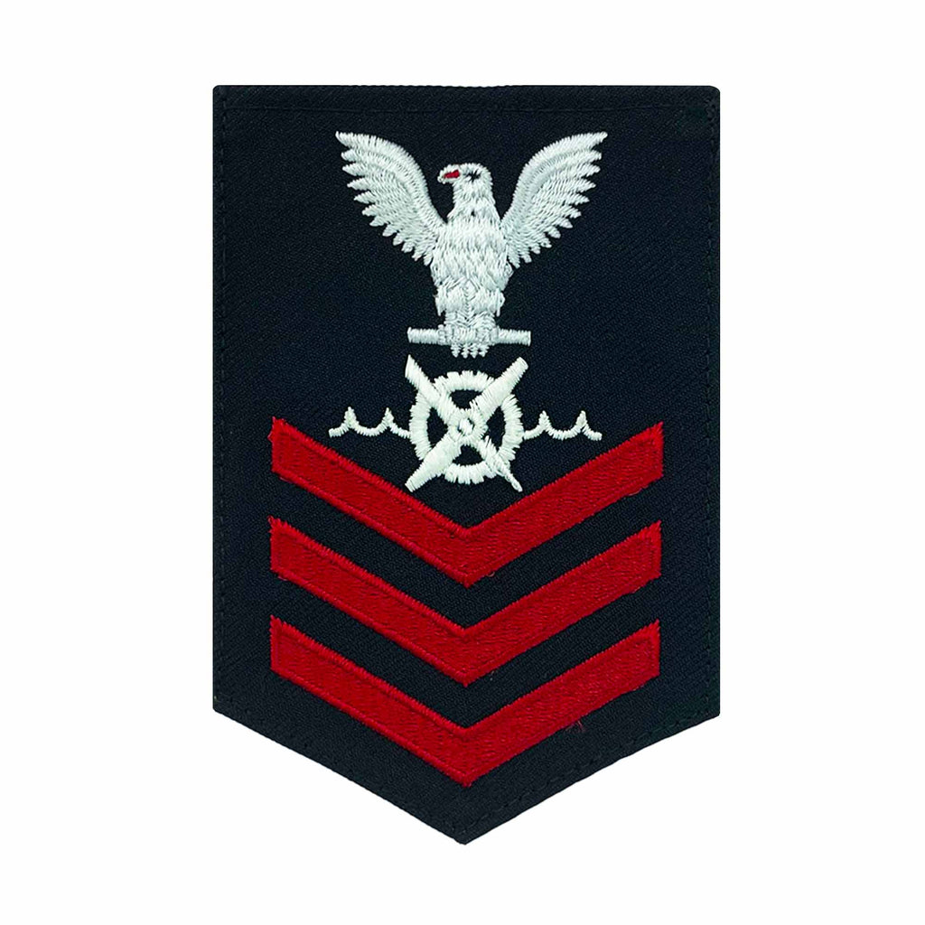 Navy E6 FEMALE Rating Badge: RW Robotics Warfare Specialist - New Serge for Jumper