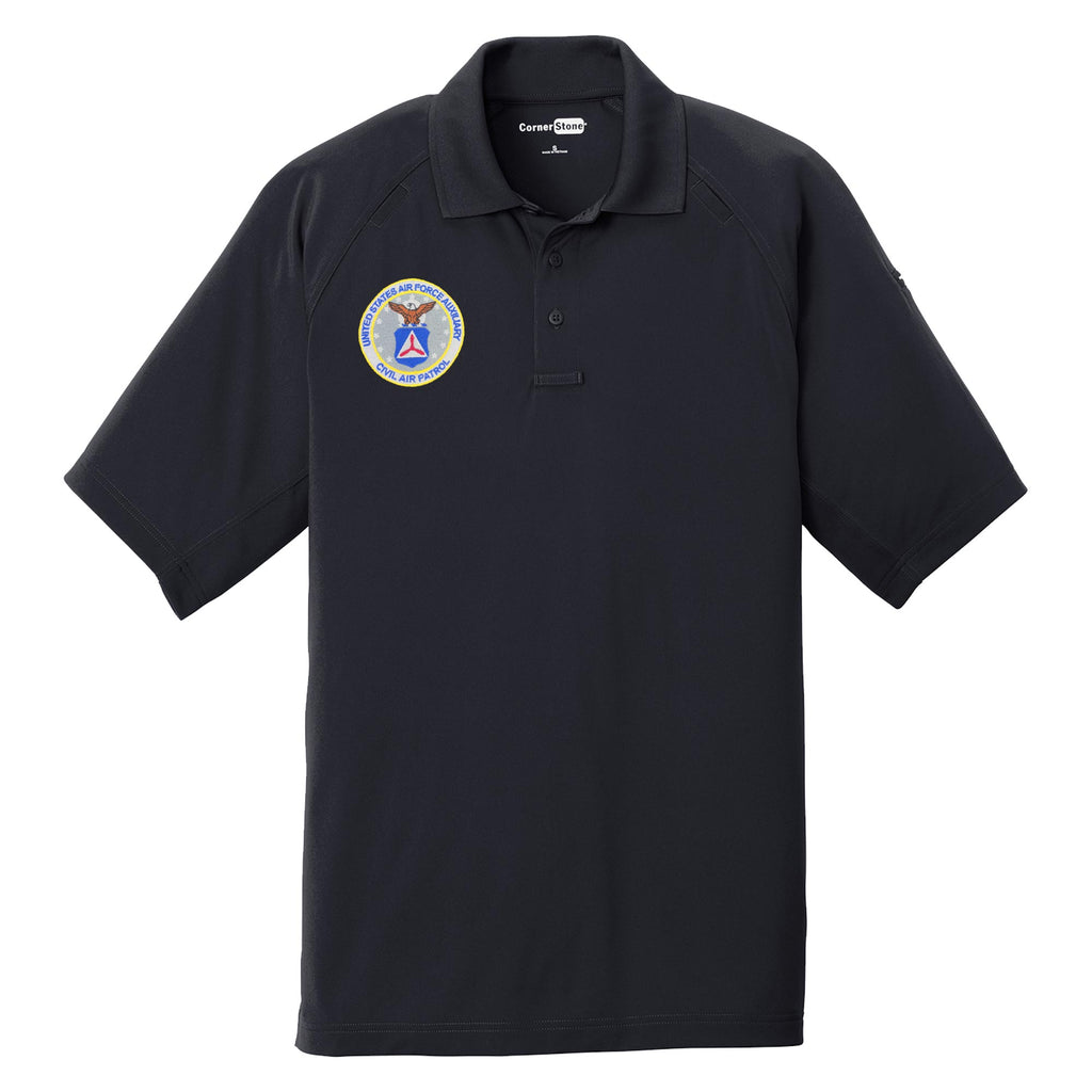 CIVIL AIR PATROL UNIFORM: TACTICAL GOLF SHIRT WITH SEAL - MALE (PERSONALIZED) **PLEASE CHECK THE SIZE MEASUREMENTS**