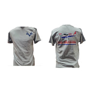 Civil Air Patrol Leisure T-Shirt: Heather Grey w/screened Flying V/Cessna