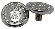 Civil Air Patrol Cap Device: BUTTON CAP SCREW CHROME