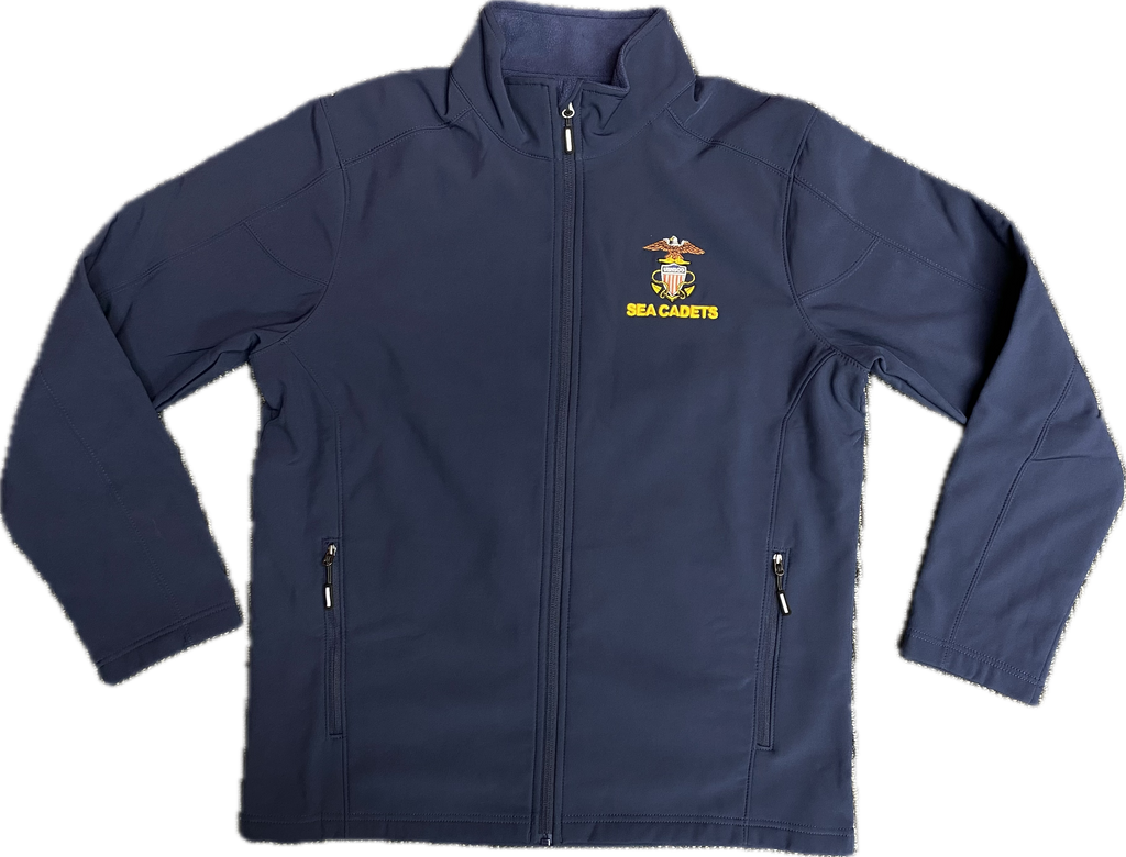 U.S. Naval Sea Cadet Corps Navy Blue Soft Shell Jacket with Full Color Logo