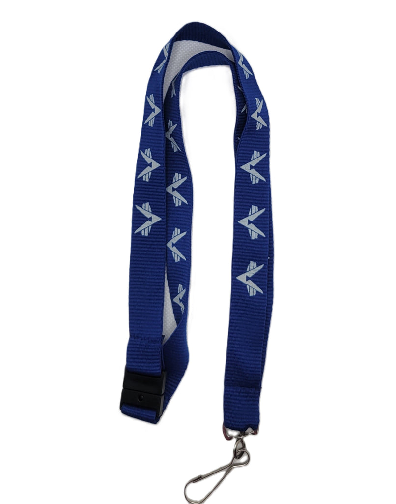 Civil Air Patrol: Blue Lanyard with grey Flying V