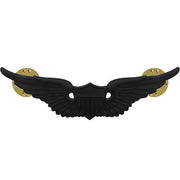 Army Badge: Aviator - regulation size, black metal