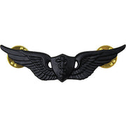 Army Badge: Flight Surgeon - regulation size, black metal