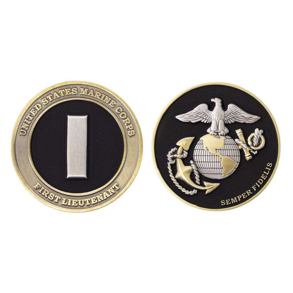 Marine Corps Coin: 1st Lieutenant 1.75