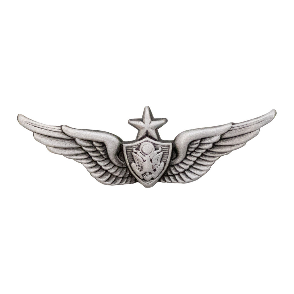 Army Mini Silver Oxidized Senior Aircraft Crewman, Aircrew Dress Badge ...