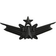 Army Badge: Senior Space Command - regulation size, black metal