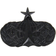 Army Badge: Senior Space Missile - regulation size, black metal