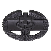 Army Badge: Combat Medical First Award - black metal