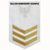 Navy E6 MALE Rating Badge: Engineman - white