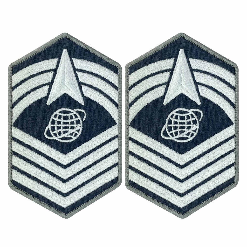 Space Force Chevron Embroidered: Chief Master Sergeant - Small Color