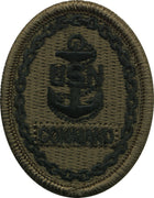 Navy Embroidered Badge: Command E-7 - Woodland Digital