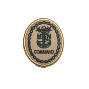 Navy Khaki 2 Piece Organizational Clothing (2 POC) Badge: E-9 Command
