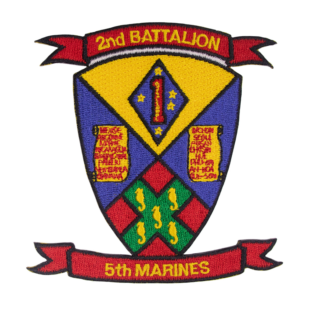 Marine Corps Patch: 2nd Battalion 5th Marines - color