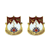 Army Crest: 627th Hospital Center - SERVIRE ET CURA CONSERVAT