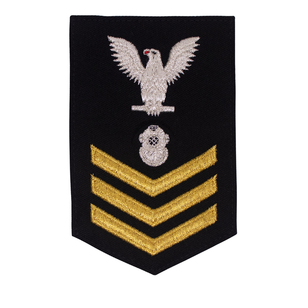 Navy E6 FEMALE Rating Badge: Navy Diver - New Serge for Jumper