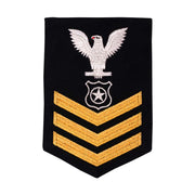 Navy E6 FEMALE Rating Badge: Master At Arms - New Serge for Jumper