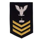 Navy E6 FEMALE Rating Badge: Steelworker - New Serge for Jumper