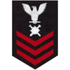 Navy E6 MALE Rating Badge: Explosive Ordnance - blue