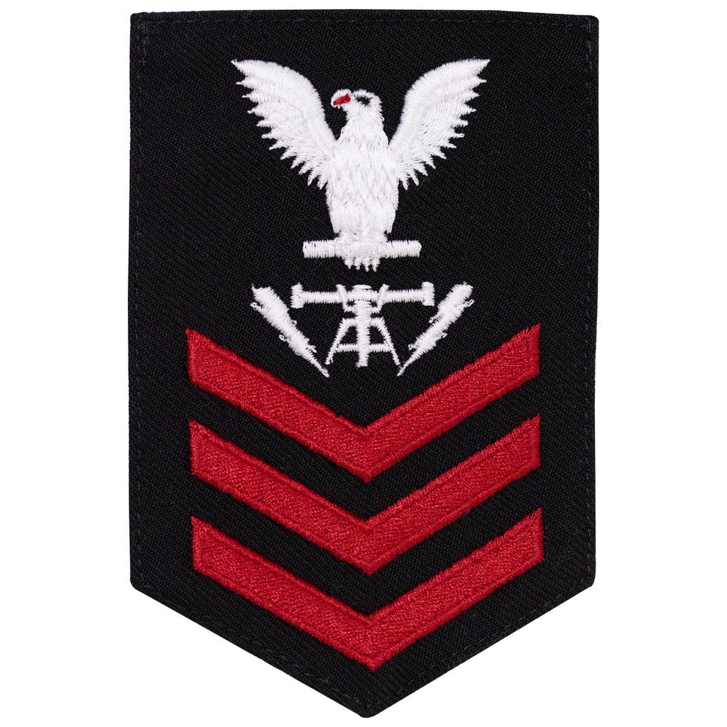 Navy E6 FEMALE Rating Badge: Fire Controlman - New Serge for Jumper