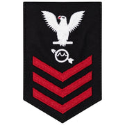 Navy E6 FEMALE Rating Badge: Operations Specialist - New Serge for Jumper