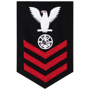 Navy E6 FEMALE Rating Badge: Religious Program Specialist - New Serge for Jumper