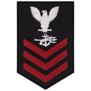 Navy E6 FEMALE Rating Badge: Special Warfare Operator - New Serge for Jumper