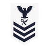 Navy E6 FEMALE Rating Badge: Intelligence Specialist - white