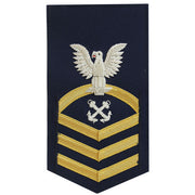 Coast Guard E7 Rating Badge: Boatswain Mate - blue