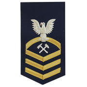 Coast Guard E7 Rating Badge: Damage Control - blue