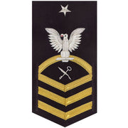 Navy E8 MALE Rating Badge: Retail Services Specialist - vanchief on blue