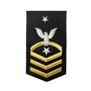 Navy E8 MALE Rating Badge: Command Senior Chief - vanchief on blue