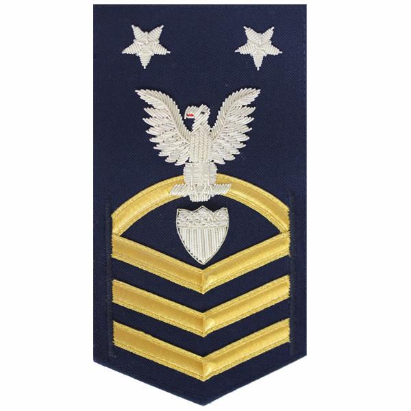 Coast Guard E9 Rating Badge:  COMMAND ENLISTED ADVISOR - Blue