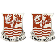Army Crest: 504th Signal Battalion - Think Go Do