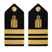 Navy Shoulder Board: Lieutenant Commander Jewish Chaplain - female