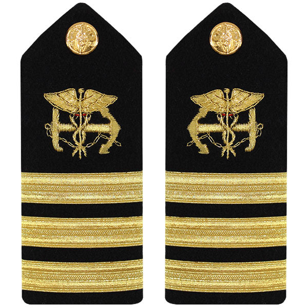 Public Health Service PHS FEMALE Hard Shoulder Board: Commander