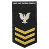 Navy E6 MALE Rating Badge: Aerographer's Mate - blue