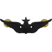 Army Badge: Senior Aviator - regulation size, black metal