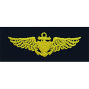 Navy Embroidered Badge: Aviator - embroidered on coverall